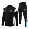 Manchester City Quarter Zip Sweatshirts Anzüge Suit 2023-24 Schwarze Für Herren